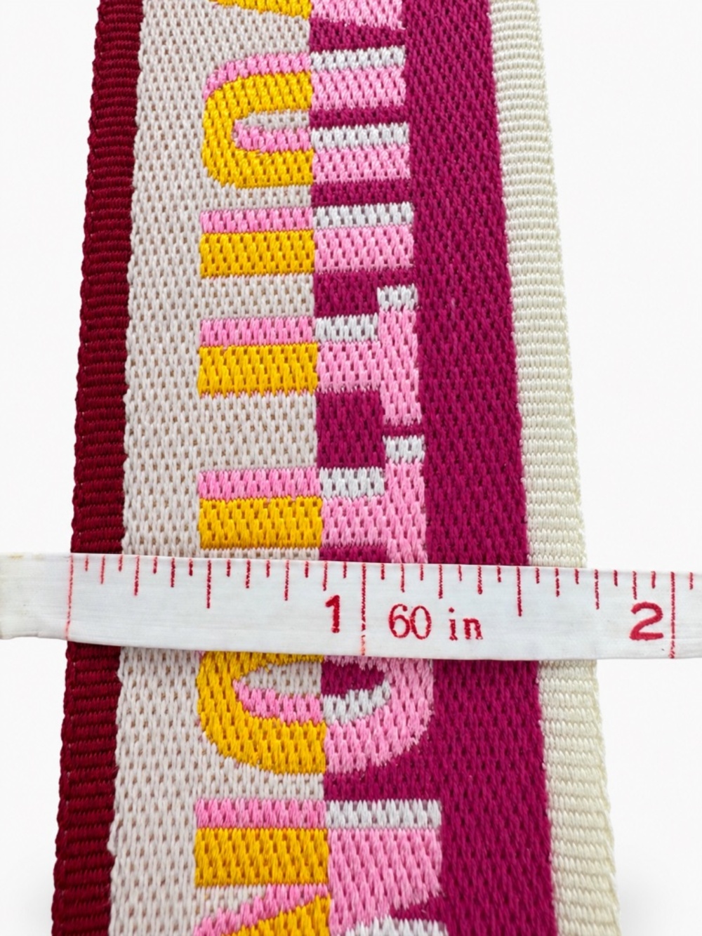 1355 NWT Louis Vuitton Bandoulière Jacquard Shoulder Strap – One Size – Fuchsia - Picture 8 of 15